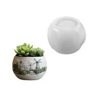 Fabriqué à la main en silicone en forme de fleurs pour pots de fleurs uniques - Outil de moulage de ciment robuste - Décoration d'intérieur - Utilisation quotidienne - En silicone