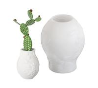 Fabriqué à la main en silicone robuste en forme de vigne pour pots de fleurs uniques en ciment plâtre, outil de décoration d'intérieur