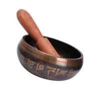 Fabriqué à la main Népal Bol SoundMeditations Décors spirituels Instrument de avec maillets Ensemble de chant tibétain Ensemble sonore de méditation