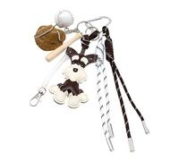 Fabriqué à la main Schnauzer Porte-clés Corde tressée Art Pet Inspiré Résistant intempéries PU Composant Multi Purpose Clip Dog Lover Porte-clés
