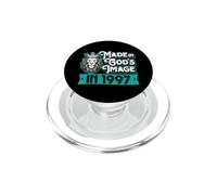 Fabriqué à l'image de Dieu en 1997 année de Naissance Roi Christian Lion PopSockets PopGrip pour MagSafe