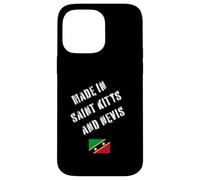 Fabriqué à Saint-Kitts-et-Nevis avec Drapeau Amusant Coque pour iPhone 14 Pro Max