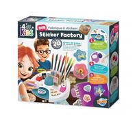 Fabrique à Stickers 3D Enfants - Crée 20 Stickers Personnalisés avec Sequins, Micro-Perles, Strass et Yeux Autocollants - Kit Créatif DIY - Activité Manuelle Fille Garçon dès 6 Ans - FK011