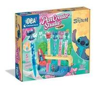 Fabrique atelier stylo stitch enfant - cree 5 stylos personnages - kit diy pen creator studio - set coffret creatif fille 6+