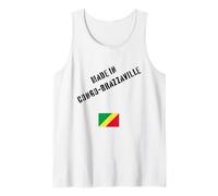 Fabriqué au Congo-Brazzaville avec Drapeau drôle Débardeur