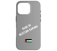 Fabriqué au Sahara Occidental avec Drapeau Amusant Coque pour iPhone 16 Pro