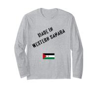 Fabriqué au Sahara Occidental avec Drapeau Amusant Manche Longue
