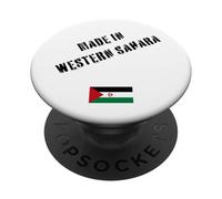 Fabriqué au Sahara Occidental avec Drapeau Amusant PopSockets PopGrip Adhésif
