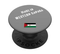 Fabriqué au Sahara Occidental avec Drapeau Amusant PopSockets PopGrip Adhésif