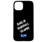 Fabriqué aux Îles Marshall avec Drapeau Amusant Coque pour iPhone 15 Plus