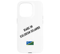 Fabriqué aux îles Salomon avec Drapeau Amusant Coque pour iPhone 15 Pro