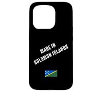 Fabriqué aux îles Salomon avec Drapeau Amusant Coque pour iPhone 15 Pro