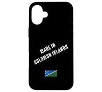 Fabriqué aux îles Salomon avec Drapeau Amusant Coque pour iPhone 16 Plus