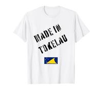 Fabriqué aux Tokélaou avec Drapeau Amusant T-Shirt
