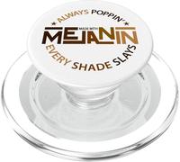 Fabriqué avec de la mélanine Black Girl Magic Afro Beauty Black Queen PopSockets PopGrip pour MagSafe