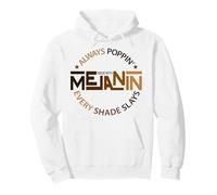 Fabriqué avec de la mélanine Black Girl Magic Afro Beauty Black Queen Sweat à Capuche