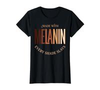 Fabriqué avec de la mélanine, Chaque Nuance Tue l'histoire des Noirs T-Shirt Graphique avec Valeur