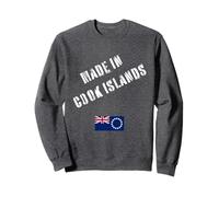 Fabriqué dans Les îles Cook avec Drapeau Amusant Sweatshirt