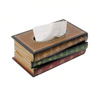 Fabriqué dans un style rétro classique, boîte à mouchoirs en bois antique, porte-mouchoirs rectangulaire, distributeur, couverture en papier, porte-serviettes, décoration de la maison pour salle de ba