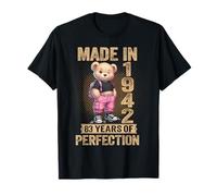 Fabriqué en 1942 pour 83e Anniversaire 83 Ans Ours en Peluche Perfection T-Shirt