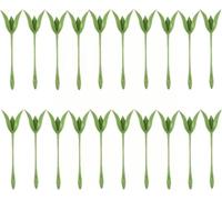 Fabriqué en ABS et vert, ce lot de 10/20/30 porte-serviettes en forme de rose et outils en forme de fleur d'origami est parfait pour une jolie table de mariage et une décoration de fête. (20 pièces)