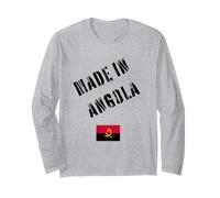 Fabriqué en Angola avec Drapeau Amusant Manche Longue