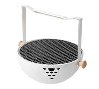 Fabriqué en barbe à charbon de barbecue, bar en plein air et bois, ce gril de barbecue de camping est durable et magnifique poêle à charbon de barbecue - Grill de brochette de kebab pliant - poêle à c