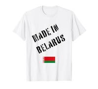 Fabriqué en Biélorussie avec Drapeau Amusant T-Shirt