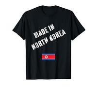 Fabriqué en Corée du Nord avec Drapeau Amusant T-Shirt
