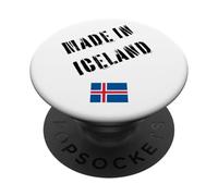 Fabriqué en Islande avec Drapeau Amusant PopSockets PopGrip Adhésif