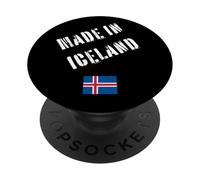Fabriqué en Islande avec Drapeau Amusant PopSockets PopGrip Adhésif
