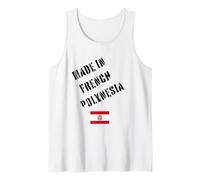 Fabriqué en Polynésie Française avec Drapeau drôle Débardeur