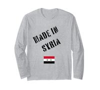 Fabriqué en Syrie avec Drapeau Amusant Manche Longue