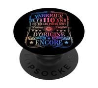 fabriqué il y a 110 Ans drôle 110 Ans Anniversaire Blague PopSockets PopGrip Adhésif