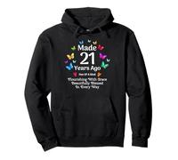 Fabriqué il y a 21 Ans Butterfly, 21 Ans, Femmes, 21e Anniversaire Sweat à Capuche