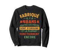 Fabriqué Il Y A 48 Ans, Anniversaire 48 Ans Humour Vintage Sweatshirt
