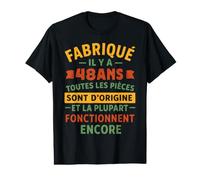 Fabriqué Il Y A 48 Ans, Anniversaire 48 Ans Humour Vintage T-Shirt Graphique avec Valeur