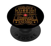 fabriqué il y a 60 Ans drôle 60 Ans Anniversaire Blague PopSockets PopGrip Adhésif