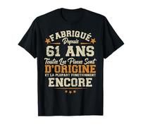Fabriqué il y a 61 ans Anniversaire Blague Homme Humour 1964 T-Shirt