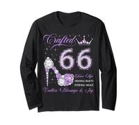 Fabriqué il y a 66 Ans 66e Anniversaire 66 Ans Reine Manche Longue