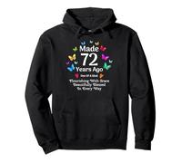 Fabriqué il y a 72 Ans Butterfly, 72 Ans, Femmes, 72e Anniversaire Sweat à Capuche