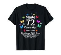 Fabriqué il y a 72 Ans Butterfly, 72 Ans, Femmes, 72e Anniversaire T-Shirt