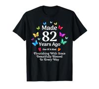 Fabriqué il y a 82 Ans Butterfly, 82 Ans, Femmes, 82e Anniversaire T-Shirt