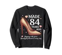 Fabriqué il y a 84 Ans Talons Hauts pour Femmes de 84 Ans 84e Anniversaire Sweatshirt