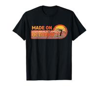 Fabriqué le 7 octobre Impressionnant né le 7e anniversaire vintage T-Shirt