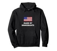 Fabriqué par des Immigrants Drapeau américain Immigration Sweat à Capuche
