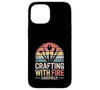 Fabriquer avec Le feu avec Soin Maker Crafter Coque pour iPhone 15
