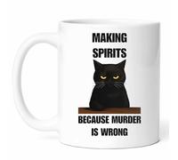 Fabriquer Des Spiritueux Parce Que Le Meurtre Est Mal Tasse Céramique Tasses Porcelaine Tasse À Café 330Ml Pour Thé Petit Déjeuner Famille