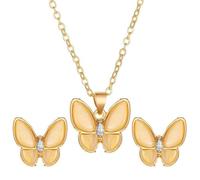 Fabriquer Ensembles Rouillés Cultured Pearls Pendant Necklace Teardrop Pearl Dangling Earrings Cubic Zirconia Pearl Wedding Jewelry Set For Bridal Women Bridesmaids & Br Ensembles Vert (E, One Size)