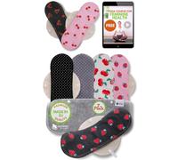 Fabriqués en UE - Protège-Slips Lavables en Coton Bio, Lot de 7 (M) | Réutilisables, Couverture Plus Large; Pertes Blanches au Quotidien; Respirants, Sans Couche Imperméable; Lavables à 95°C